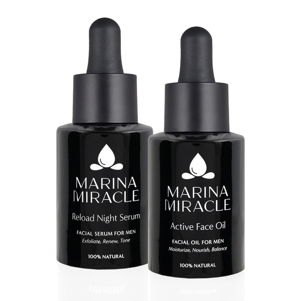 Hudvårdsset FÖR MÄN - Reload Night Serum & Active Face Oil - 30 ml